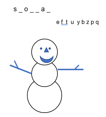 Spelling snowman